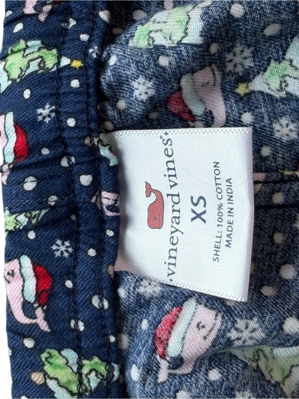 Vineyard Vines Navy Holiday Tree & Ornament Print Lounge Pants